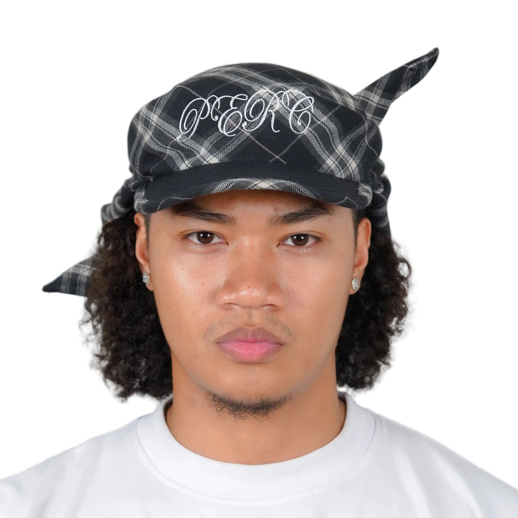 Tartan Tie Hat (Black)