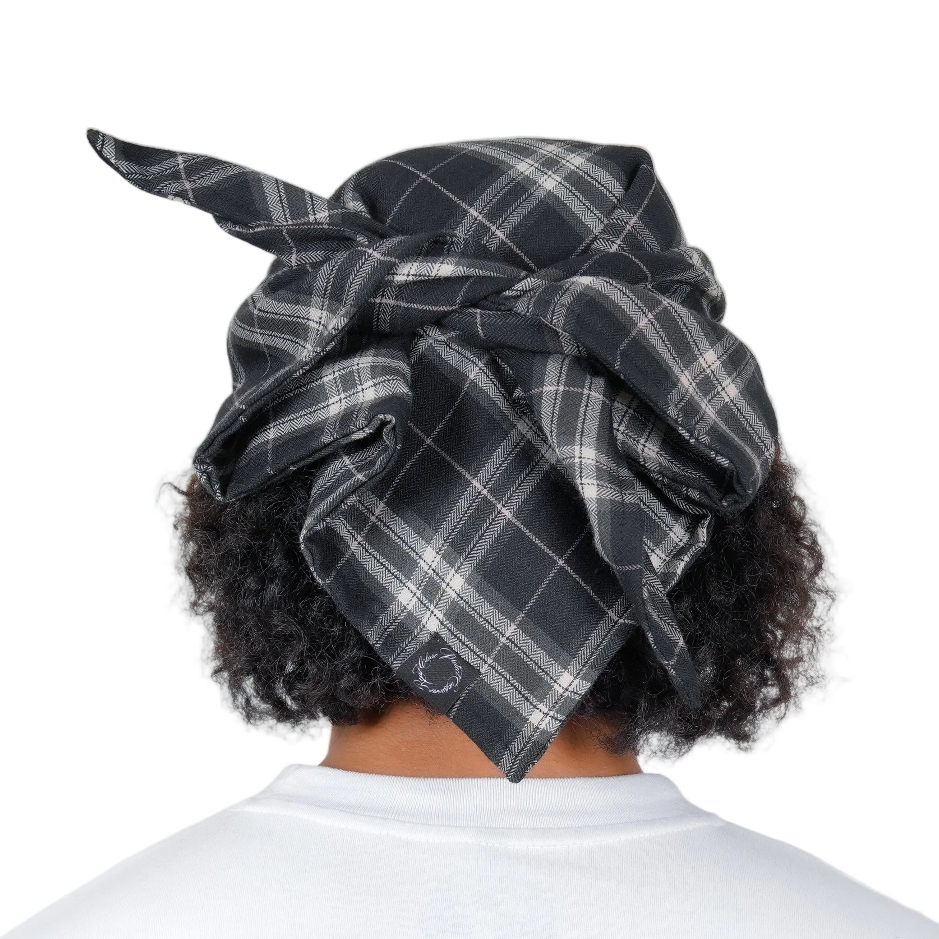 Tartan Tie Hat (Black)
