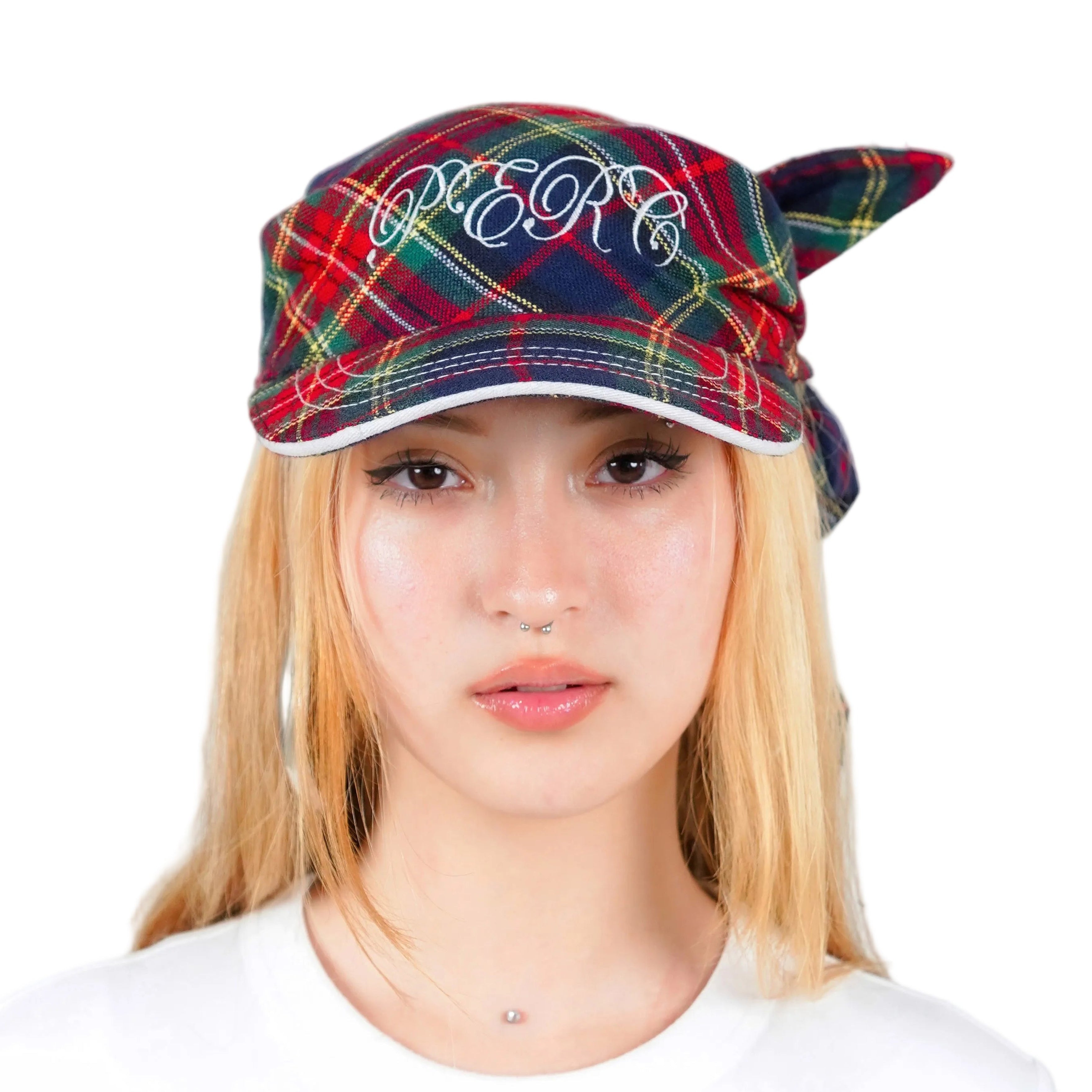 Tartan Tie Hat (Red)