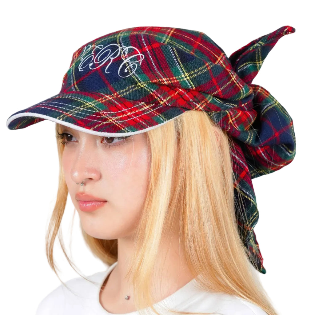 Tartan Tie Hat (Red)
