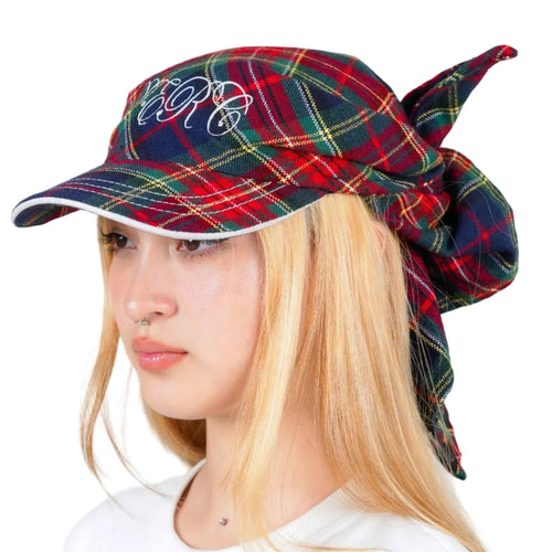 Tartan Tie Hat (Red)