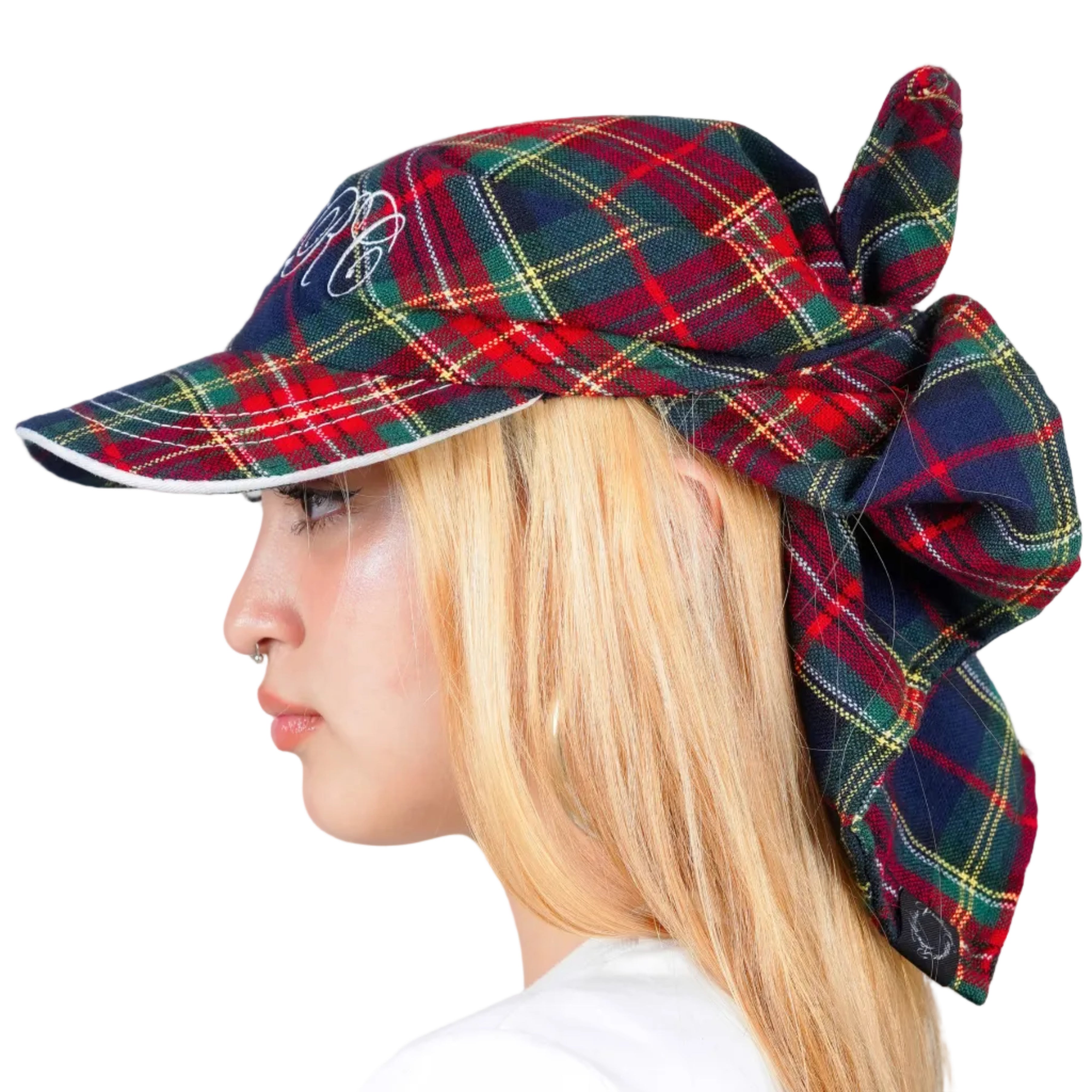 Tartan Tie Hat (Red)